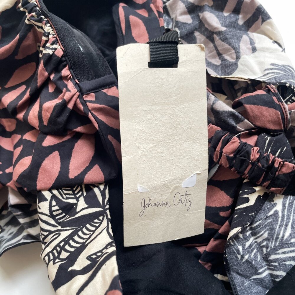 Johanna Ortiz Paraiso Natural Tropical Print Crop Top Size 2 NEW NWT - Picture 6 of 12